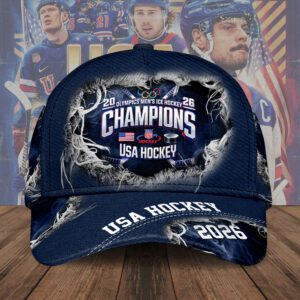 USA Mens Hockey 2026 Winter Olympics Gold Medal Classic Cap SPM1136